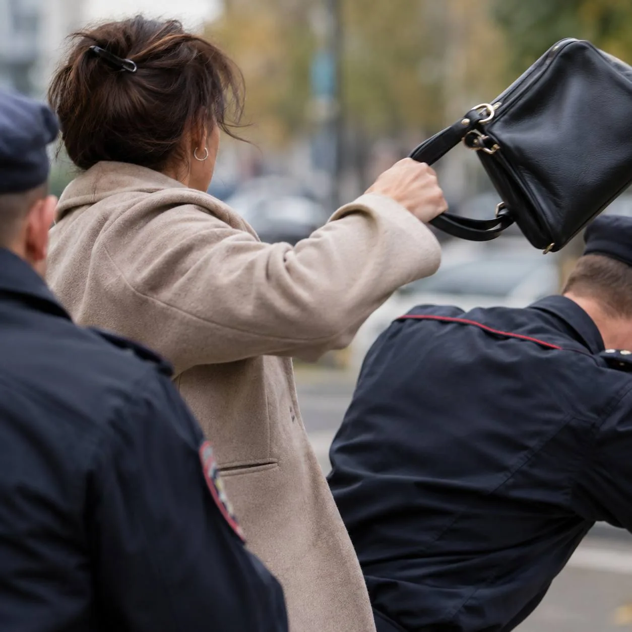 В Стерлитамаке 48-летнюю женщину оштрафовали за нападение на полицейских. Инцидент случ...