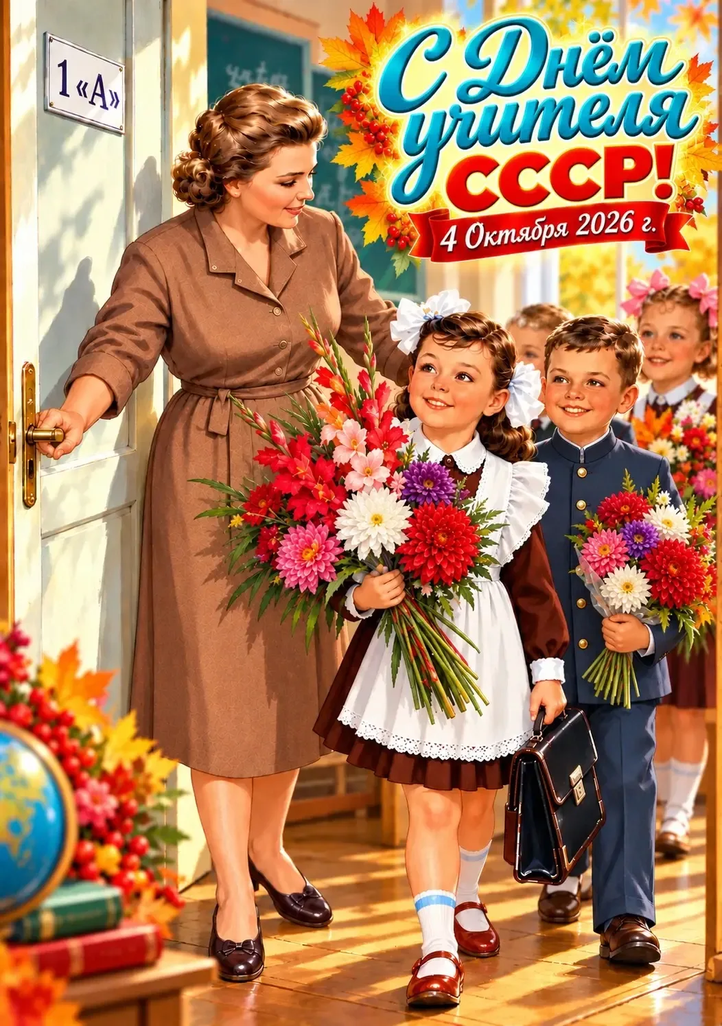 🌟 С учителя в СССР (отмечался в первое воскресенье октября).. 🎀