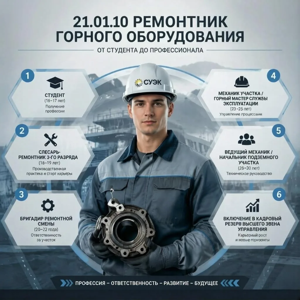 🚀 Профессия с карьерной лестницей: от студента до ведущего механика!