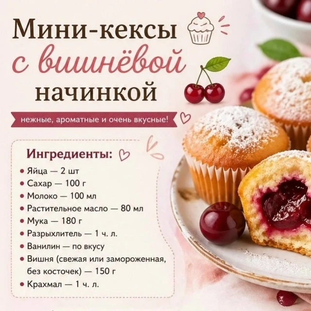 Нам понадобится:
Яйца — 2 шт
Сахар — 100 г
Молоко — 100 мл
Растительное масло — 80 мл
Мука — 180 г
Р