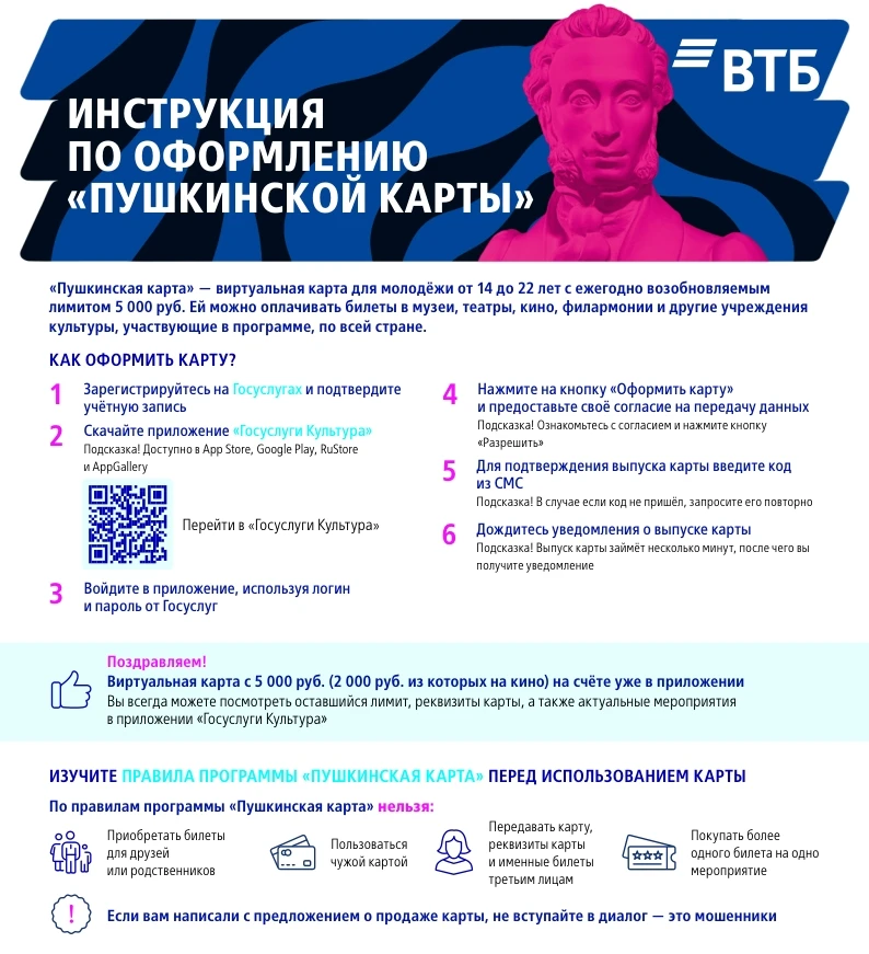У тебя ещё нет Пушкинской карты? Ну ты даёшь! 😱

Сколько раз ты листал афишу и думал: «Вот бы сходи