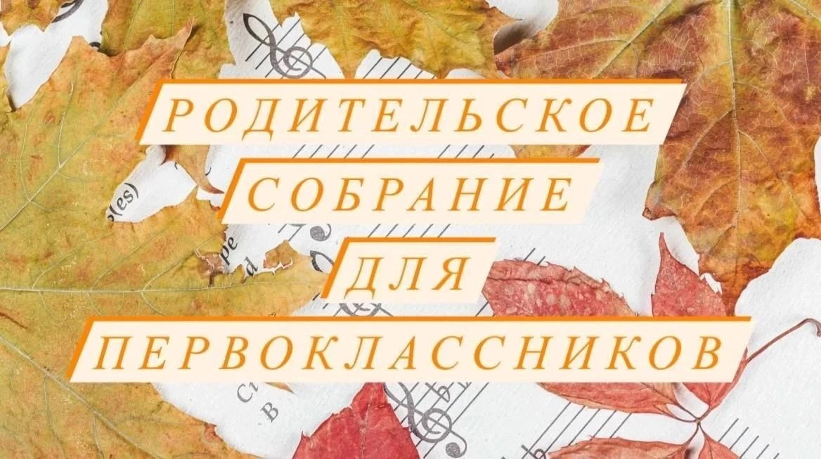 Родительское собрание для родителей первоклассников состоится 1 сентября в 15.00 в Конц...