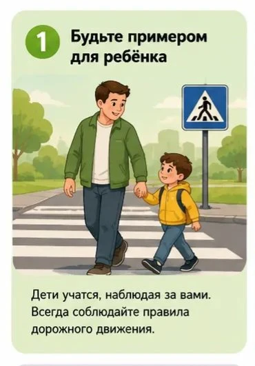 🚦 Безопасность детей на дороге начинается с нас!

Уважаемые родители! Дорога требует особого вниман