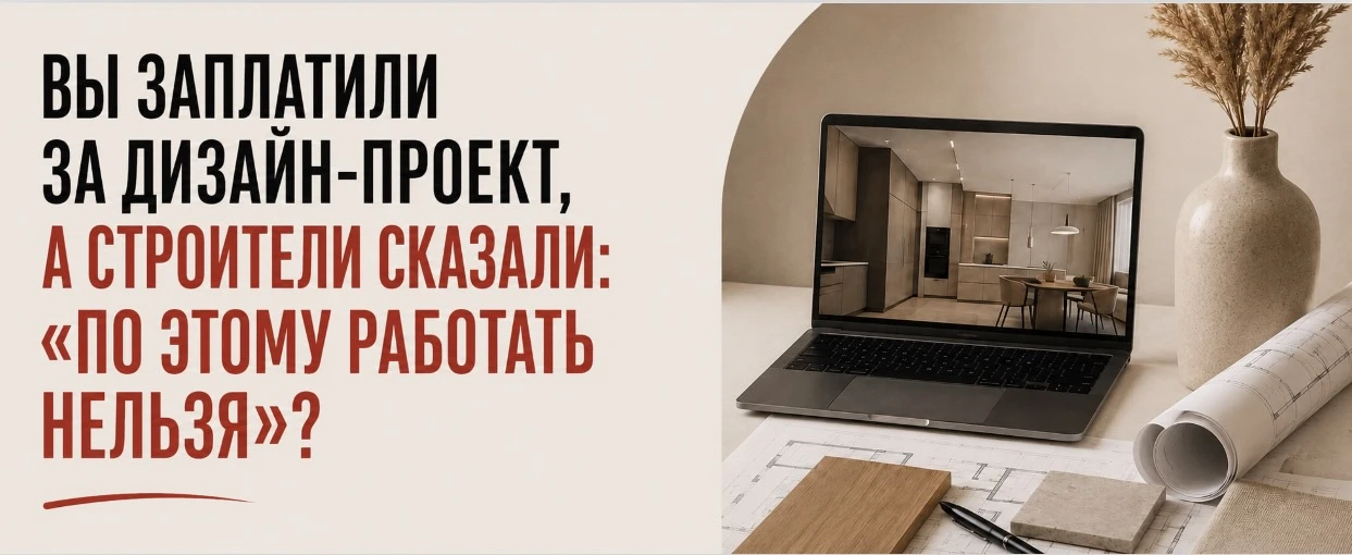 Вы заплатили за дизайн-проект, а строители сказали: