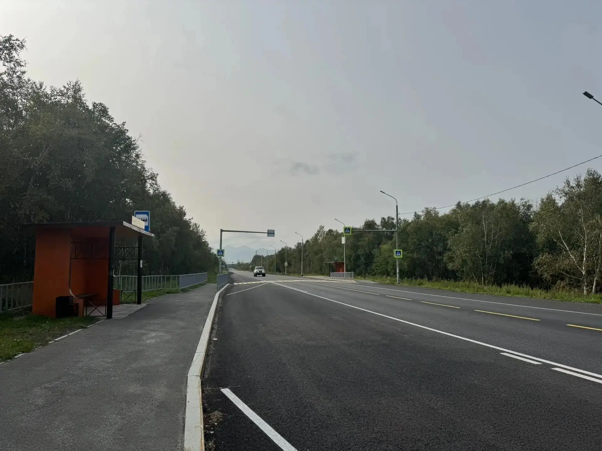 🛣На трассе Петропавловск‑Камчатский — Мильково завершён ремонт участка 40–47 км
