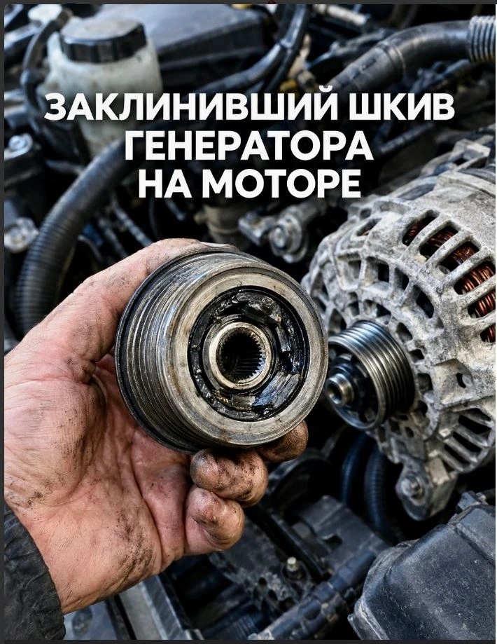 Как заклинившая муфта рвет ремень ГРМ 🤯