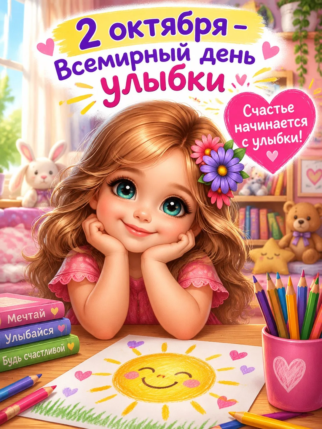 Счастье начинается с улыбки!💯