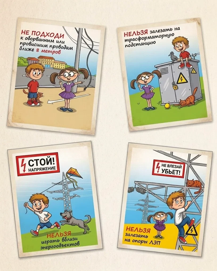 Летние каникулы продолжаются, а значит, самое время еще раз повторить с детьми правила электробезопа