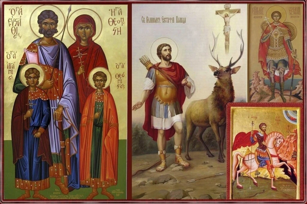 3 октября Церковь чтит память святой семьи - Великомученика Евстафия Плакиды, его жены ...
