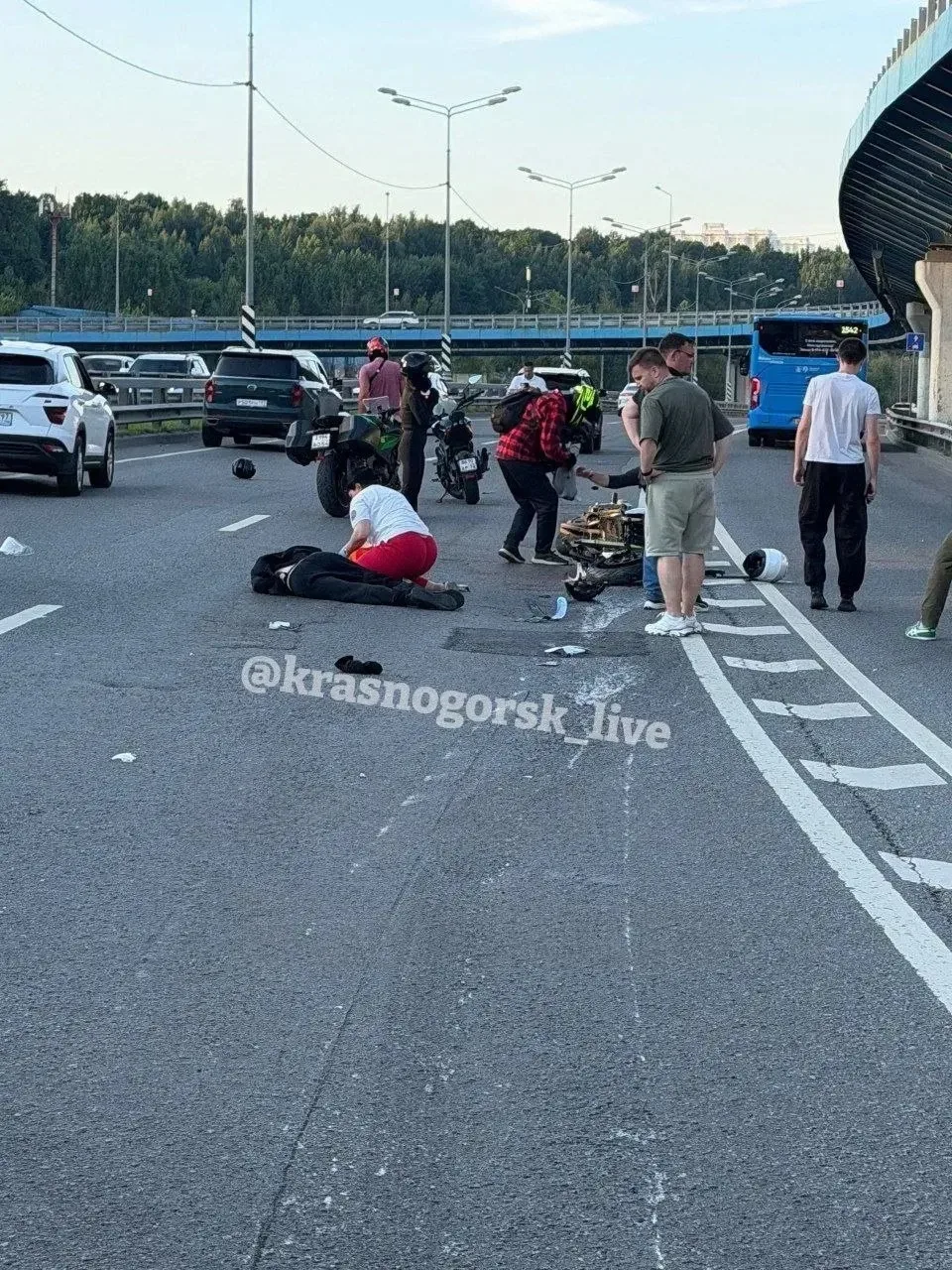 🚗 Вчера на Волоколамском шоссе, между Митино и  Павшинской поймы, произошло ДТП с учас...