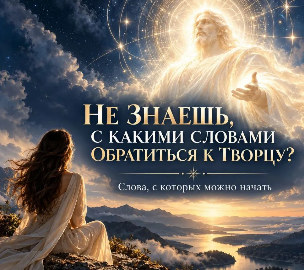 НЕ ЗНАЕШЬ, С КАКИМИ СЛОВАМИ ОБРАТИТЬСЯ К ТВОРЦУ?