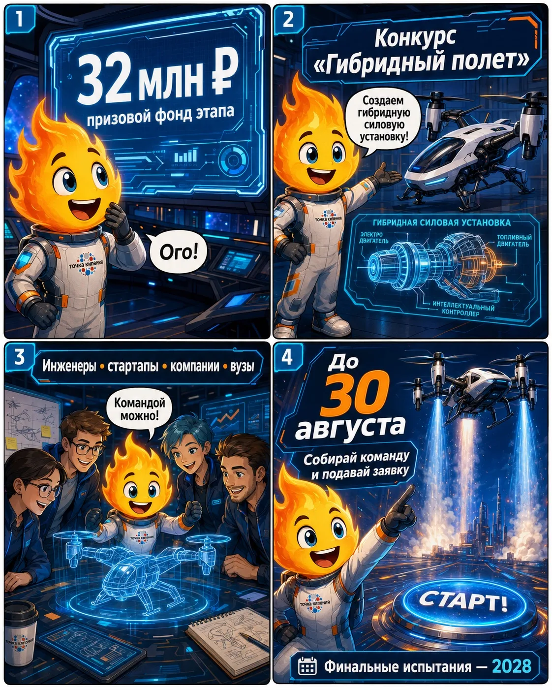 🚀 32 млн рублей — призовой фонд этапа. 270 млн рублей — общий призовой фонд!