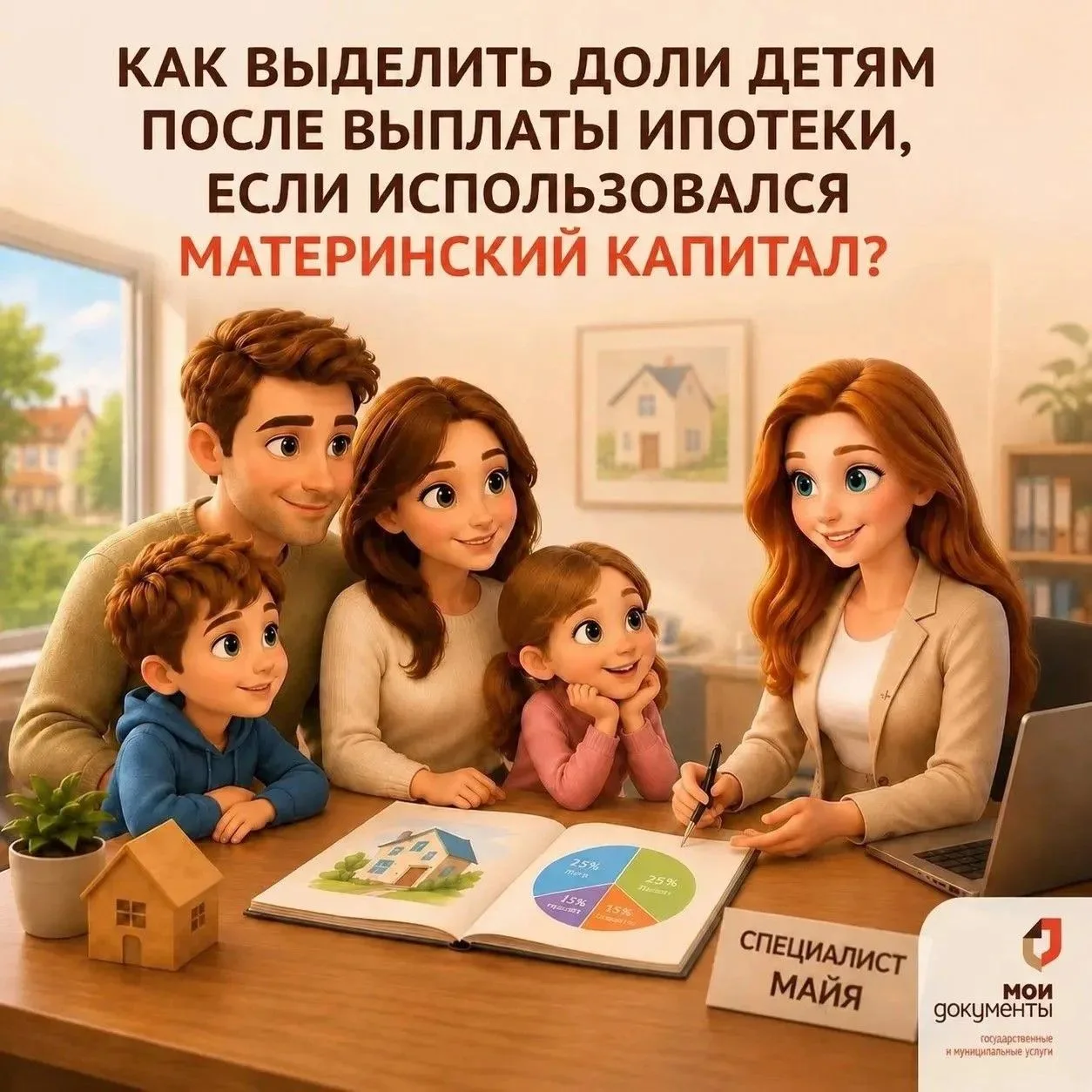 🏡 Как выделить доли детям после выплаты ипотеки, если использовали материнский капитал?

⚡️Многие с