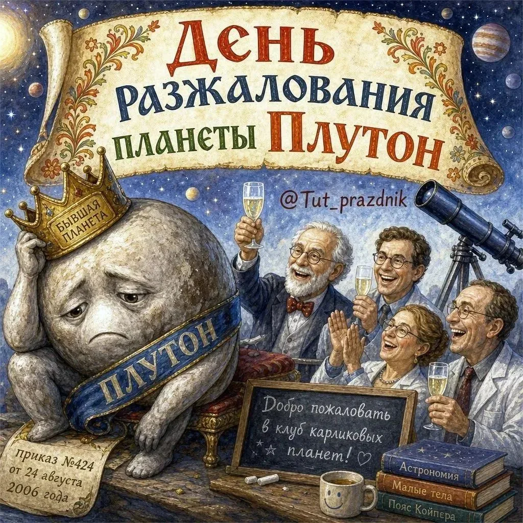 🪐 24 августа — День разжалования Плутона