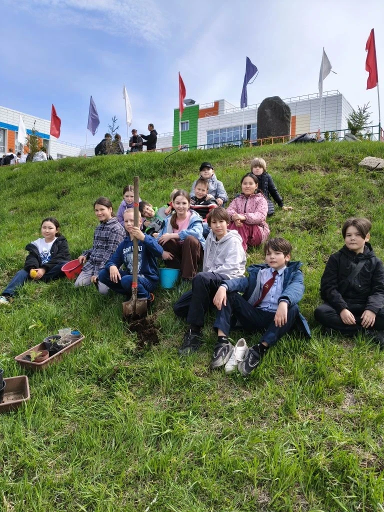 Школьный сад пополняется🌳