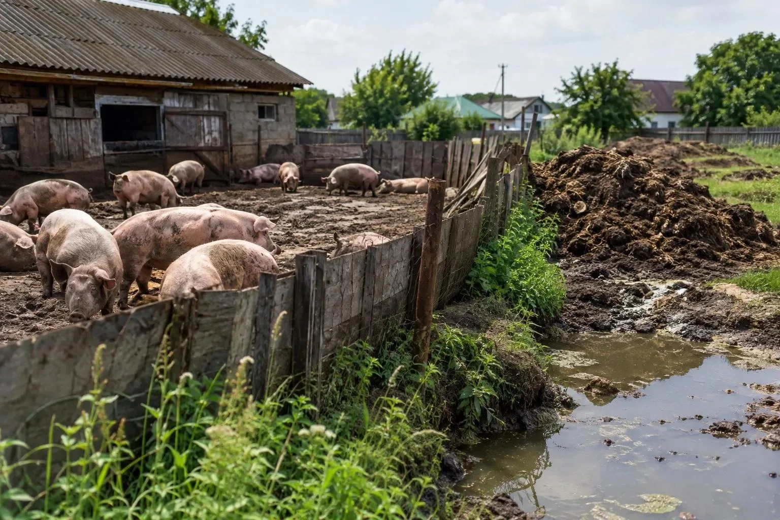 🐷 В Азове через суд хотят запретить соседу разводить свиней