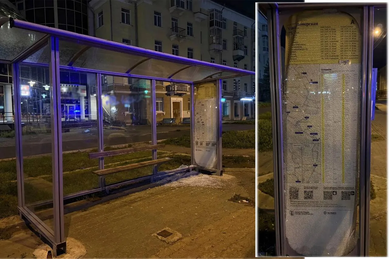 ‼ В Архангельске пьяный северянин расстрелял остановку