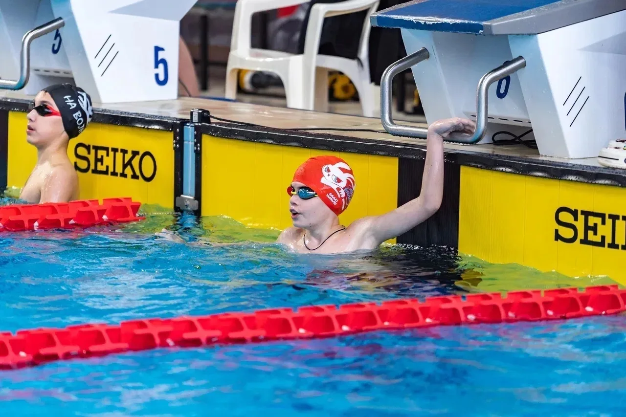 🏊‍♂️ГОРДОСТЬ ГИМНАЗИИ🥈  20 и 21 мая в бассейне «СКА» прошли областные соревнования «Первенство Лиги 