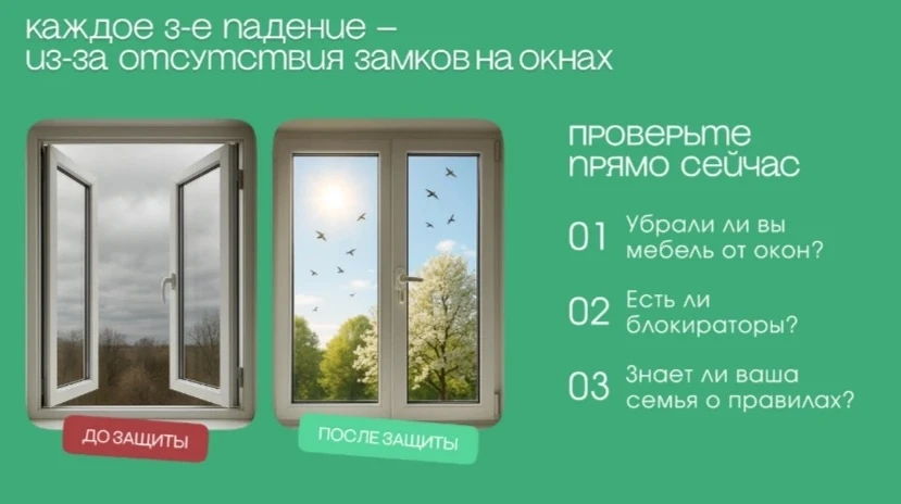 Акция «Мам, закрой окно!»