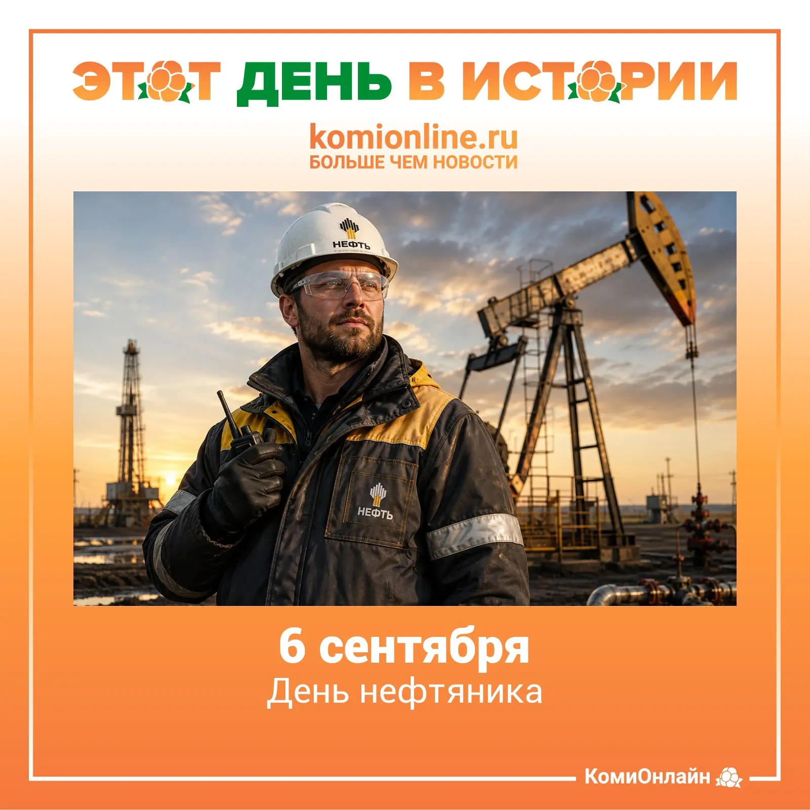 🗓️6 сентября — День нефтяника (День работников нефтяной и газовой промышленности).