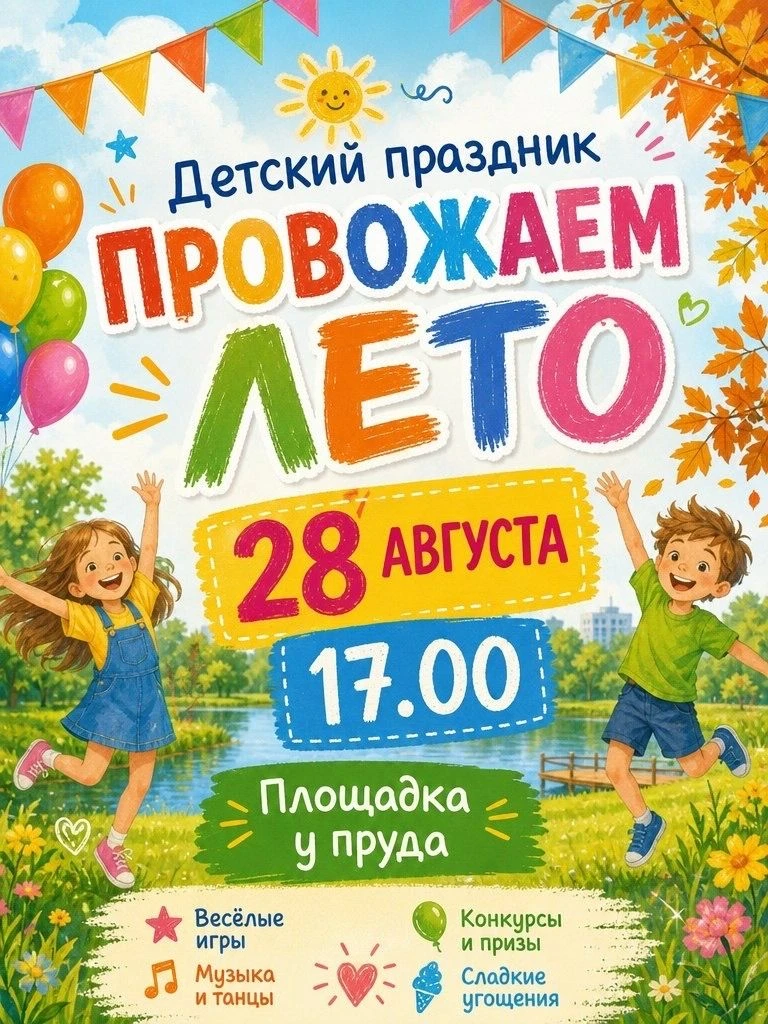 Провожаем лето ярко, весело и всей семьёй!