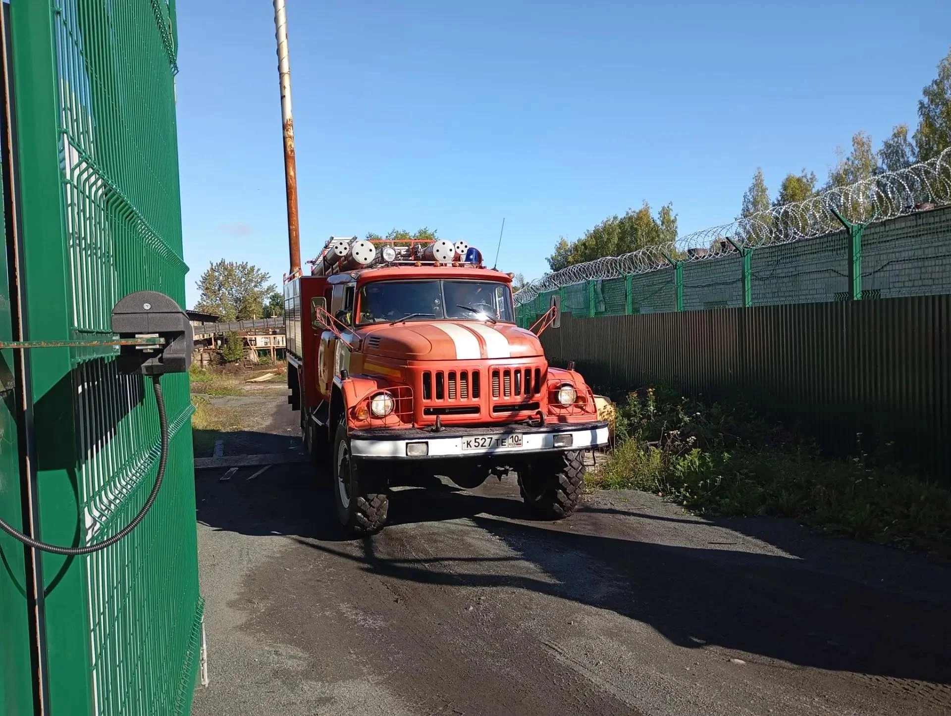 🚒 3 сентября личный состав первого караула пожарной части № 42 по охране гор. Суоярви ...