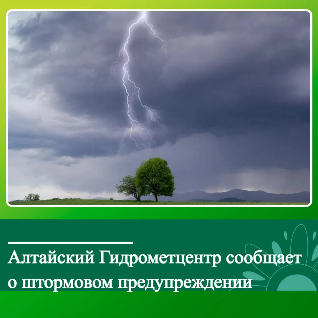 🌩️ Внимание, жители Ключевского района!

По данным Алтайского ЦГМС, в период с 4 по 6 августа 2026 