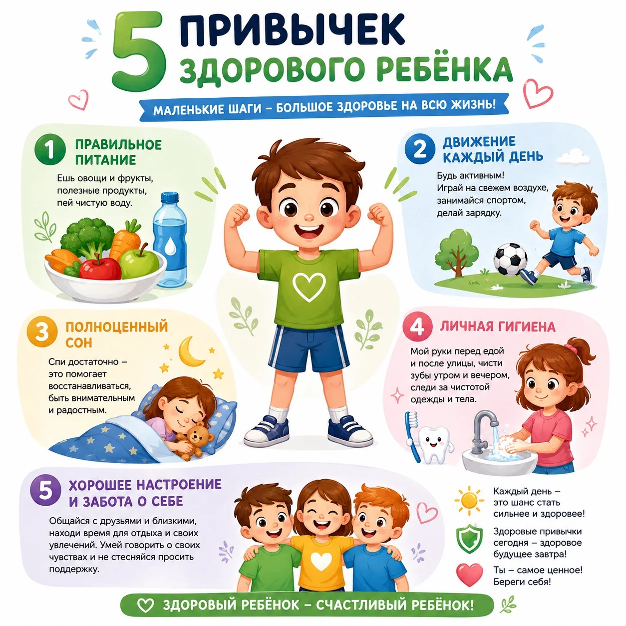 💚 Здоровье ребёнка - в простых ежедневных привычках!