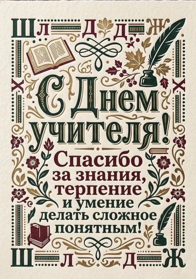 С Днём учителя! 💐