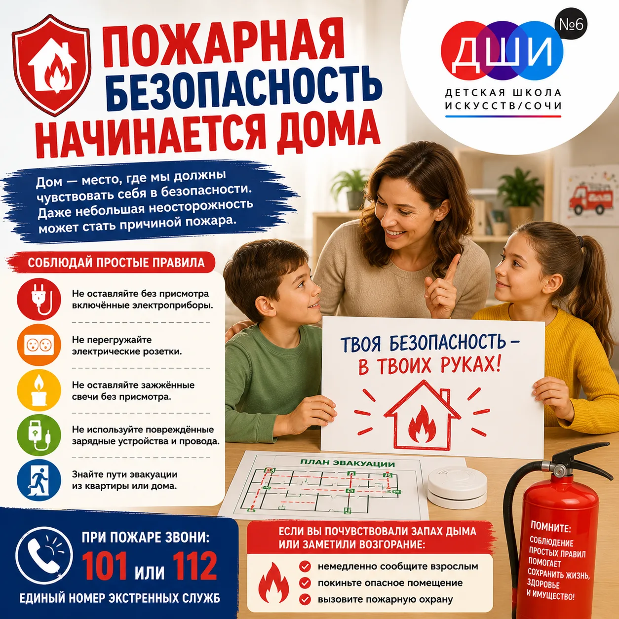 🔥 Пожарная безопасность начинается дома