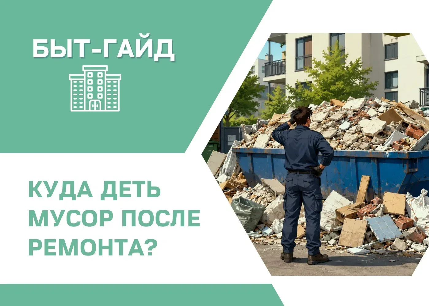 Диван, шкаф или старая тумба после разбора квартиры — это крупногабаритный мусор. А вот...
