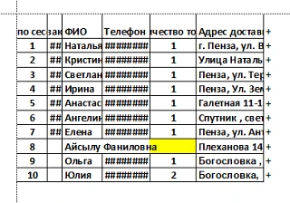 Список на адресную доставку Алексей.