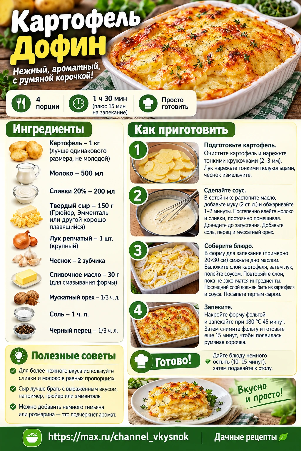 Картофель Дофин