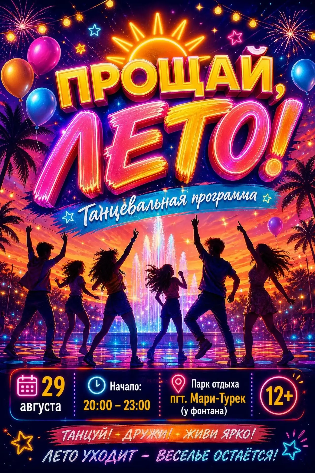 💃 ПРОЩАЙ, ЛЕТО! Танцуем в эту субботу в Центральном парке.