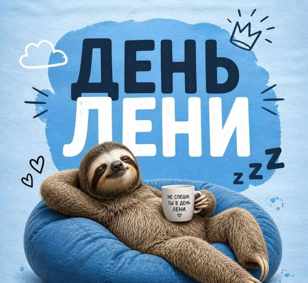 🎉Сегодня — День лени!
