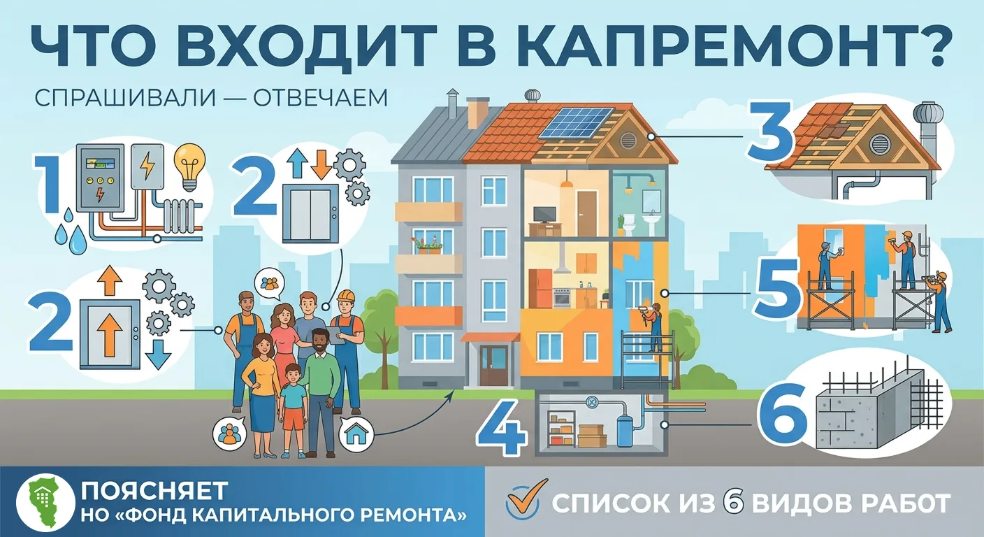 Спрашивали — отвечаем: что входит в капитальный ремонт?