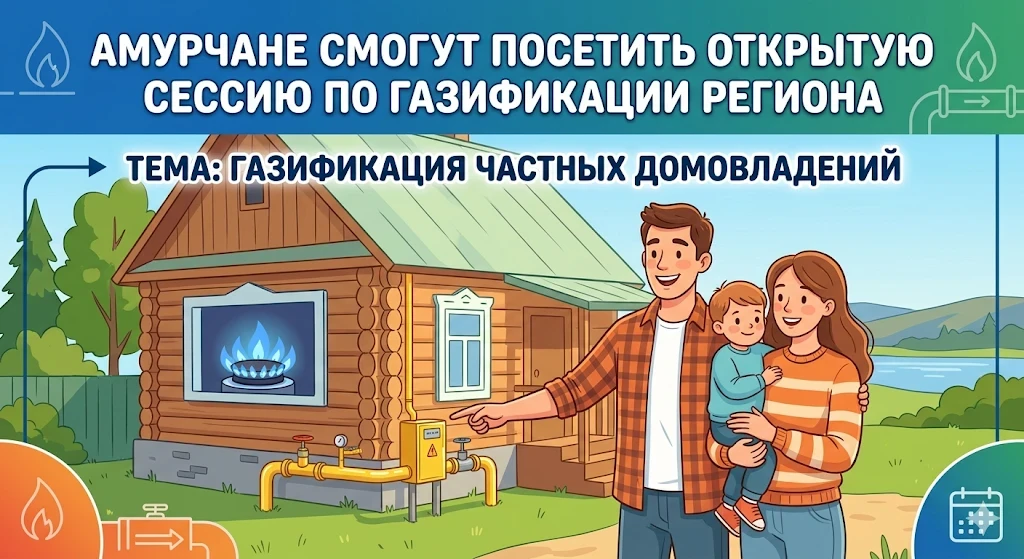 Амурчане смогут посетить открытую сессию по газификации региона которая состоится 21 ма...