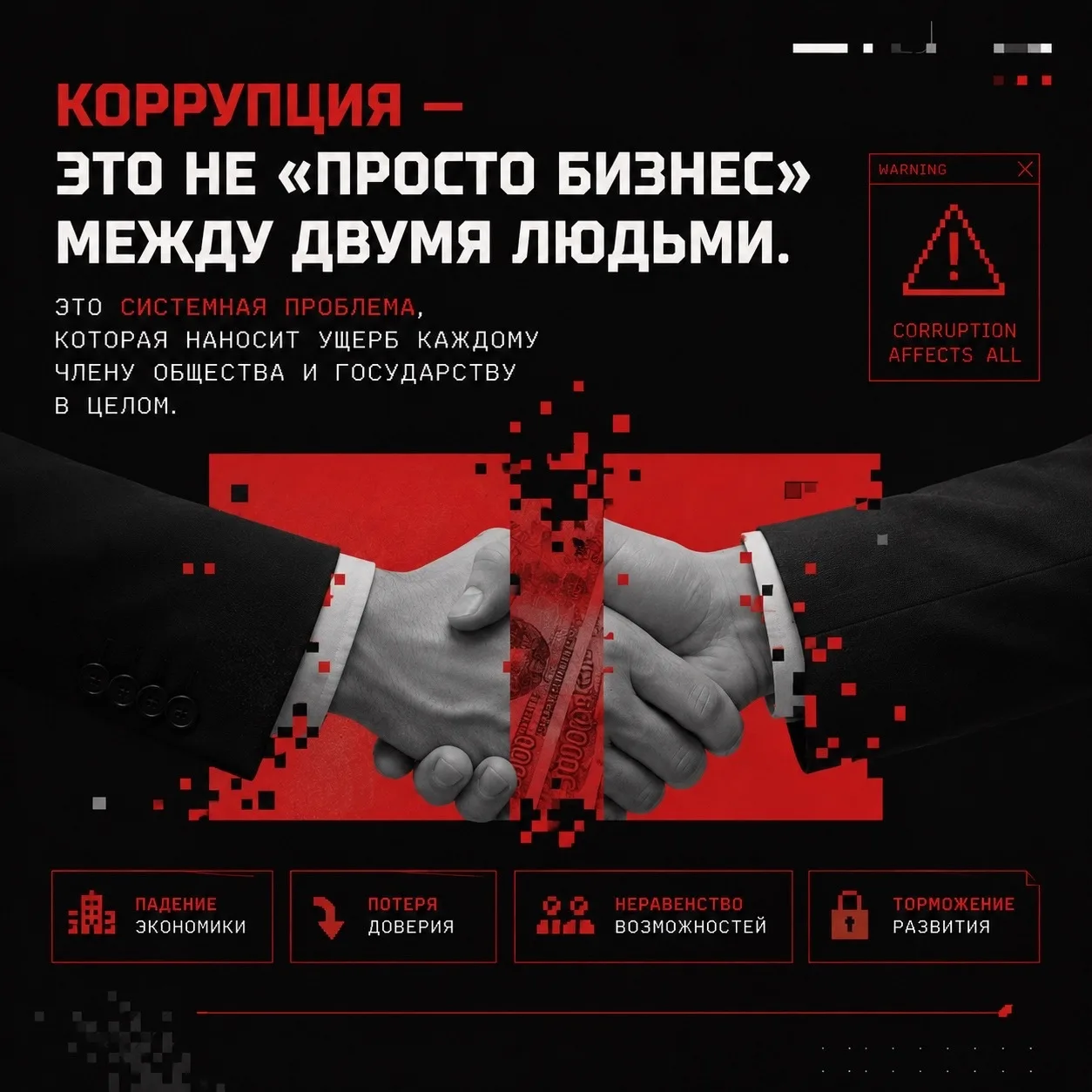 ☝️Инфо пост: Нетерпимость к коррупции. Почему это важно для каждого из нас?

В МИКТ действует строги