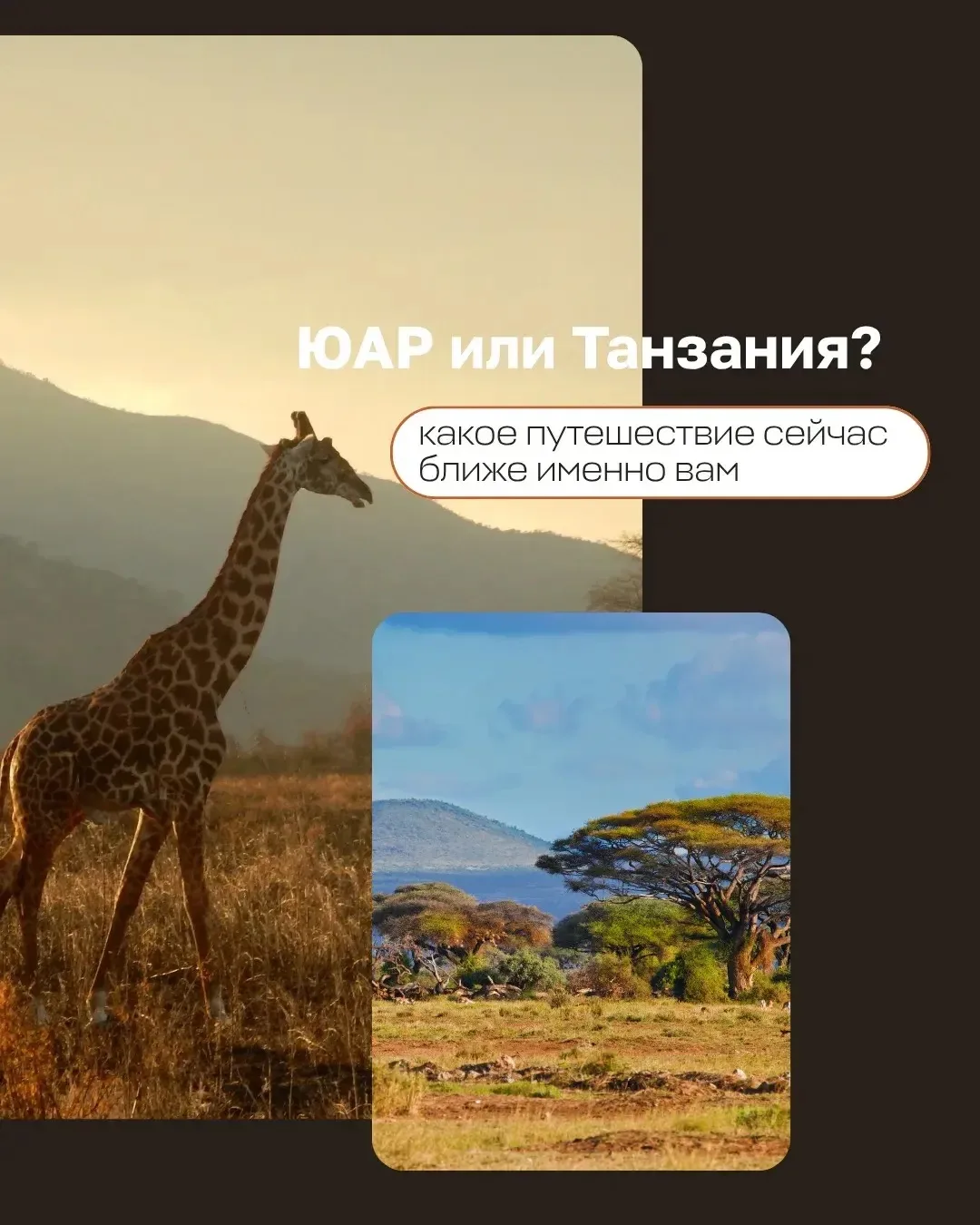 Две Африки, два совершенно разных сценария путешествия 🌍