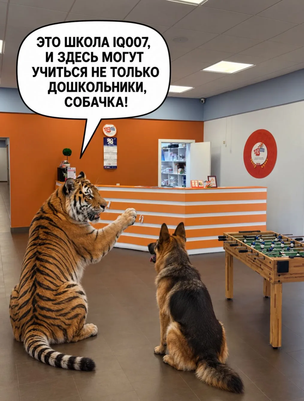 Вот такая школа у нас, собачка!