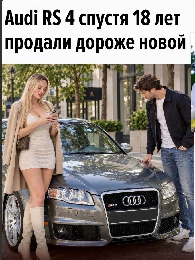Audi RS 4 поколения B7 2008 года продали на аукционе за $75 000 — примерно 6,3 млн рублей.