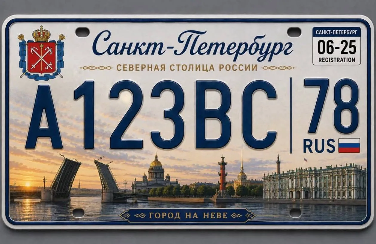 В сети показали, какими могли бы стать российские автомобильные номера в стиле США.

Концепт яркого 