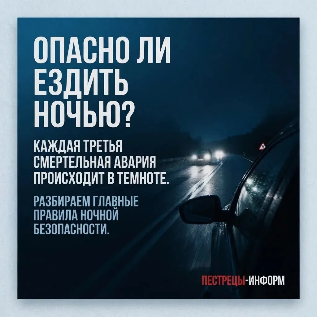 Ночная дорога требует особой осторожности. Собрали для вас важные правила безопасности ...