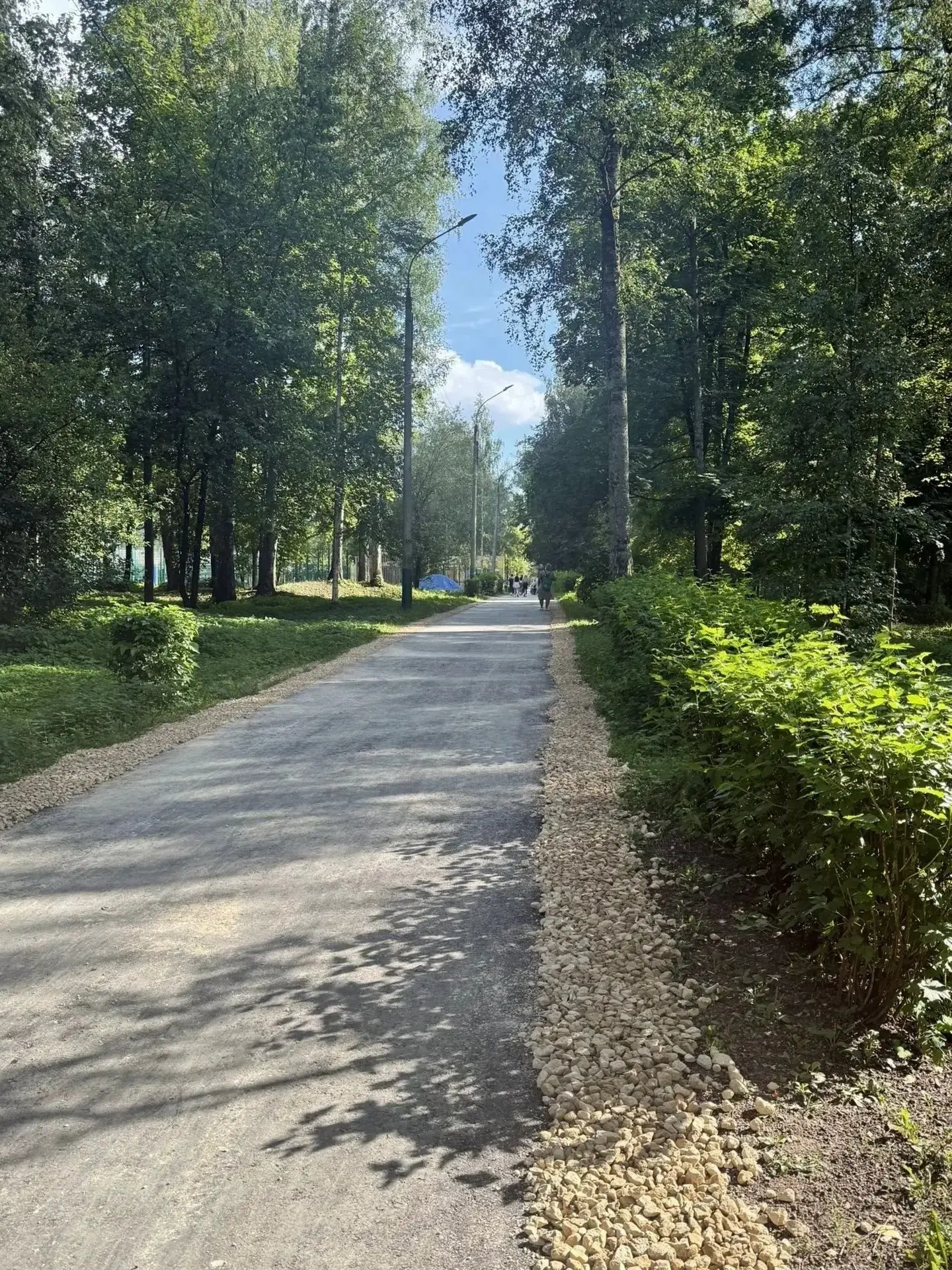 В парке Гайдара укладывают новый асфальт 👍