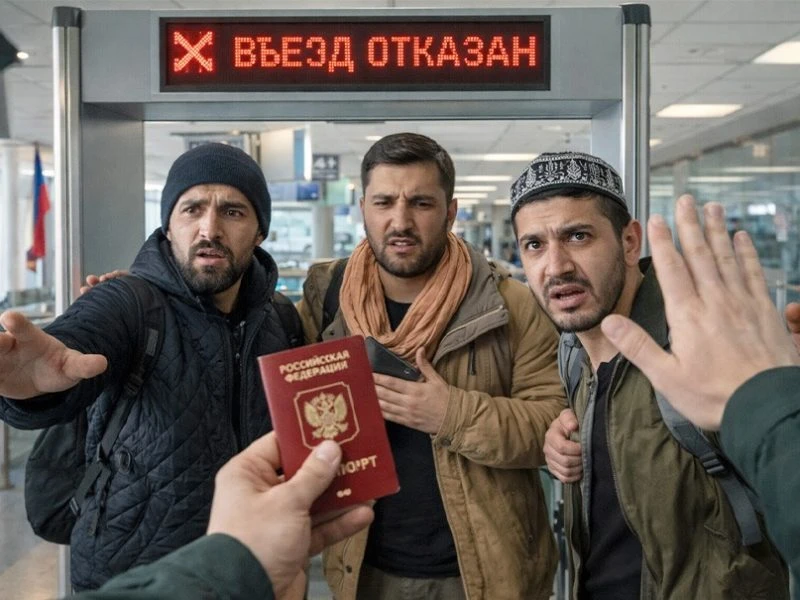 70 тысяч мигрантов не смогли въехать в Россию после введения биометрии