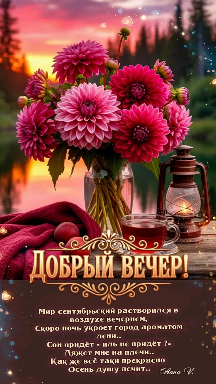 Хорошего вечера! Приятного отдыха! ✨💐