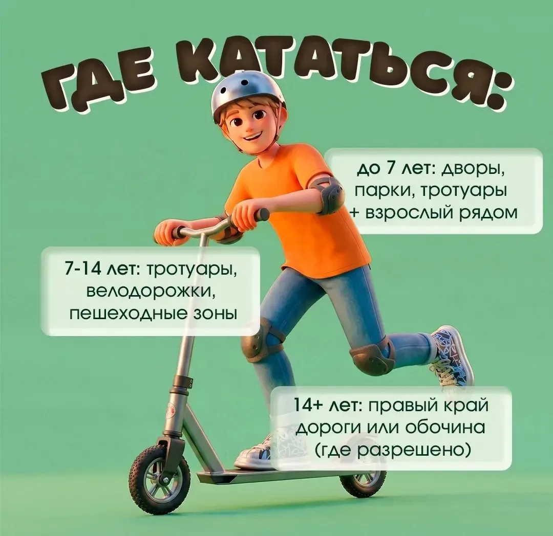 Лето без травм на велосипеде и самокате 🚴‍

В период летних каникул дети чаще используют велосипеды