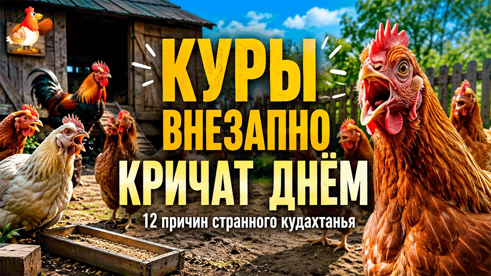 Куры внезапно кричат днём – 12 причин странного кудахтанья и когда хозяину пора бежать ...