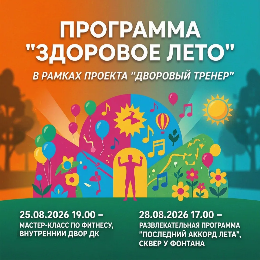 Финальный аккорд «Здорового лета»: давайте проводим лето вместе!