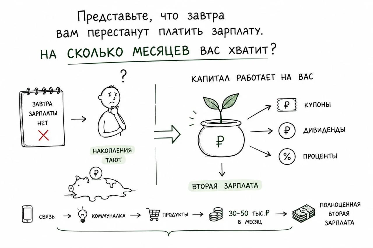 Представьте, что завтра вам перестанут платить зарплату. На сколько месяцев вас хватит?

Не самый пр